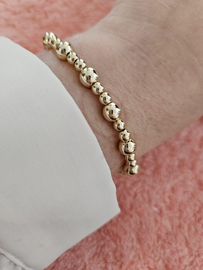 14 kt Sparkling gold 6/4MM