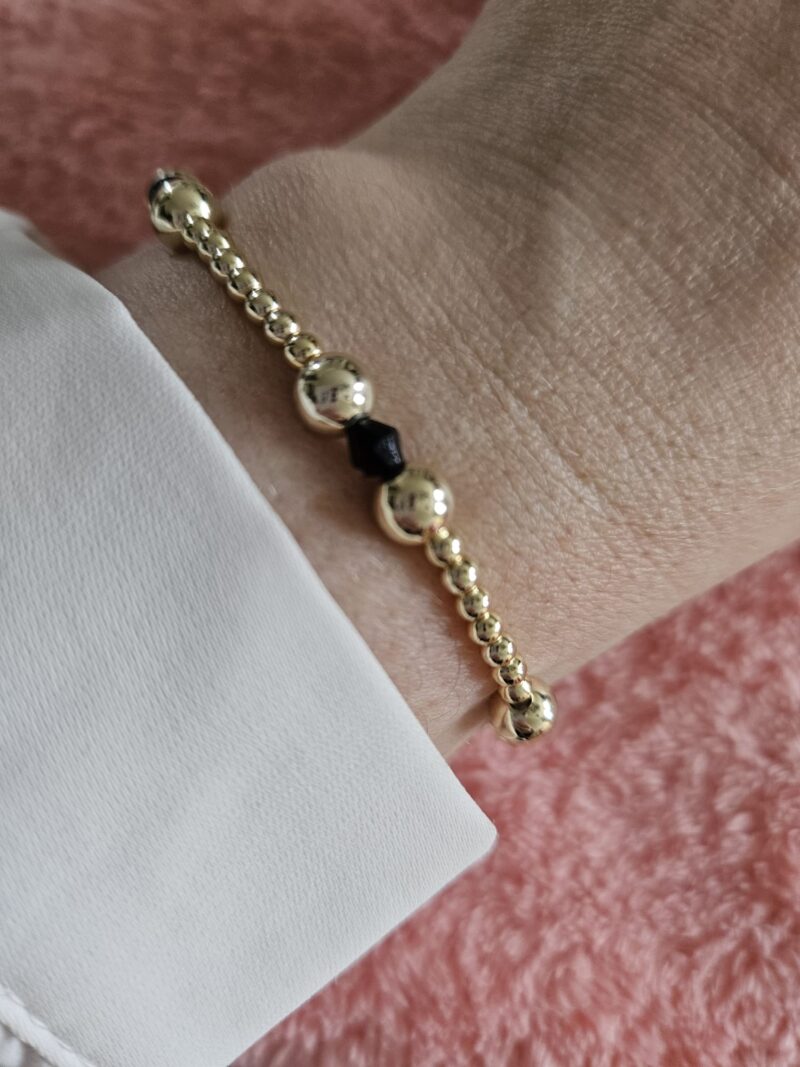 Armband  sparkling 3/6MM Facet Zwart