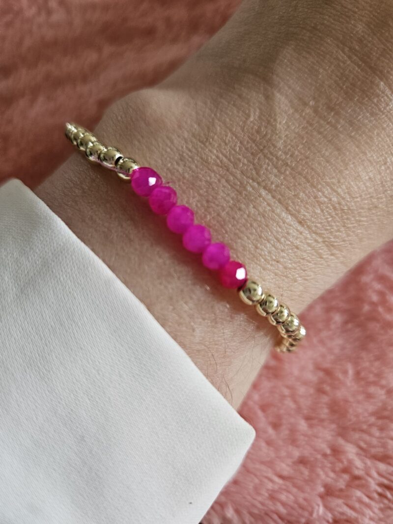 Sparkling 14kt armband 4mm 6xFacet Neon