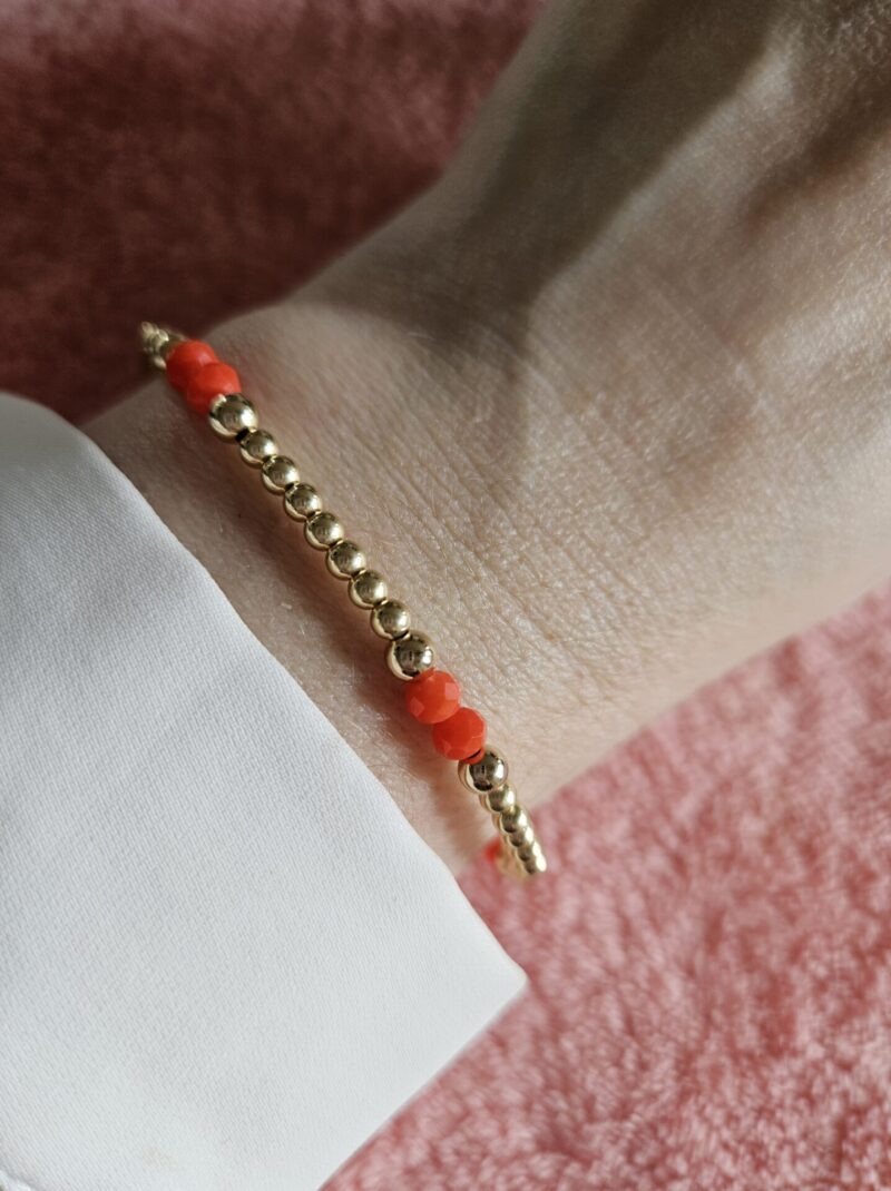 GOLD FILLED 14K  armband 4/3MM LUXURY