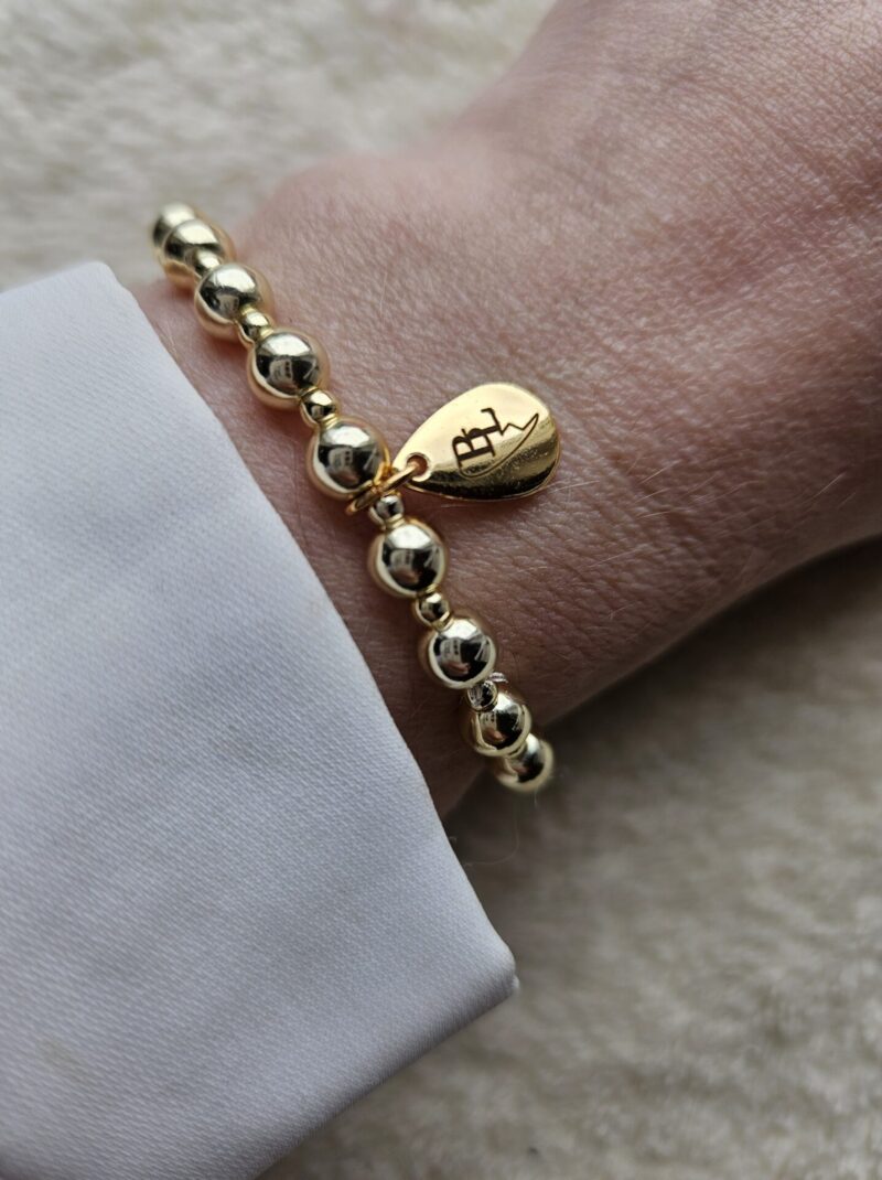 14kt Sparkling gold 6/3mm