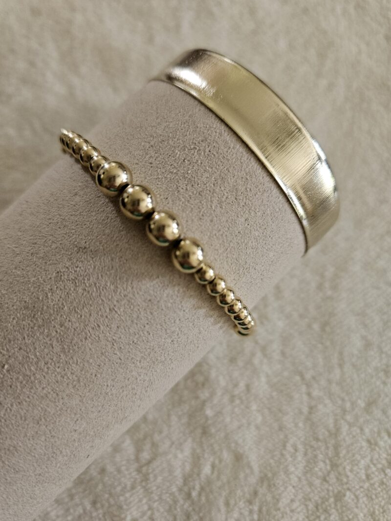 GOLD FILLED 14K  ARMBAND  6MM 4mm LUXURY