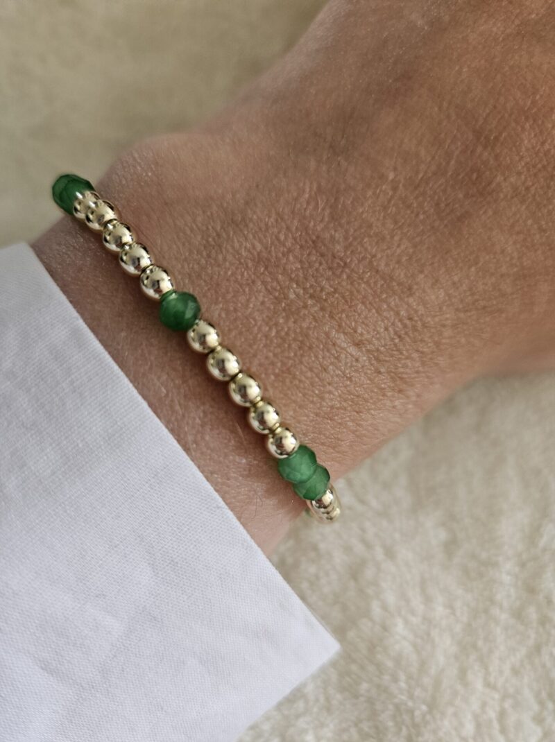 Green 4mm sparkling armband