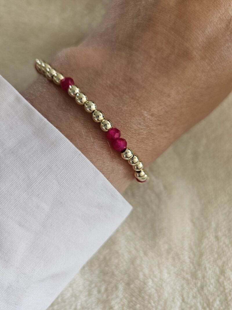 Vurig kleur 4mm sparkling armband