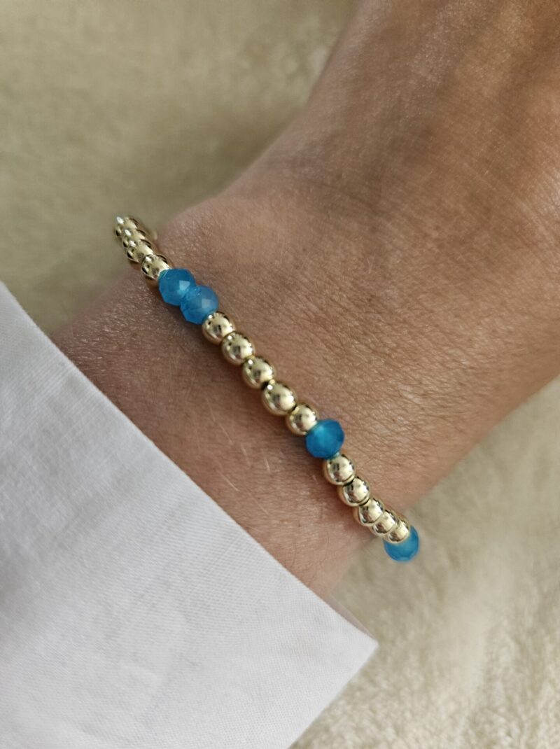 FelBlauw 4mm sparkling armband