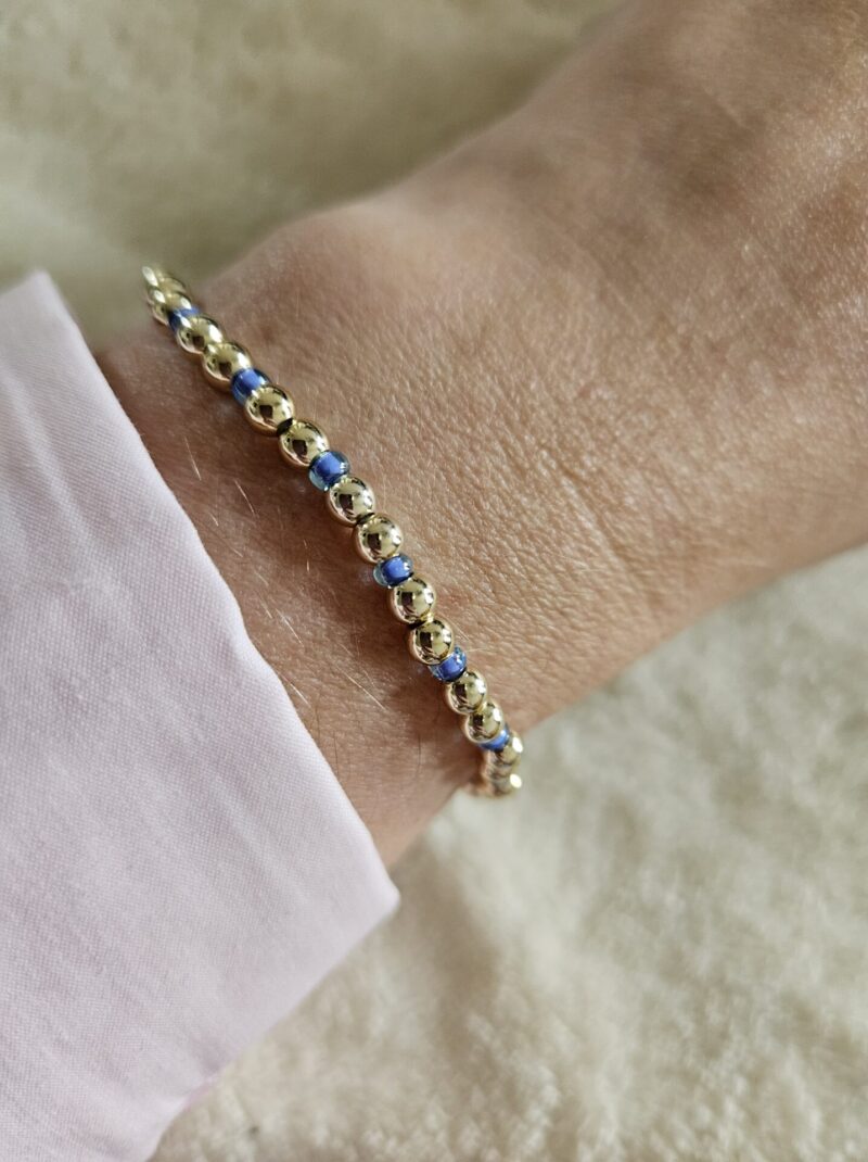 Armband  kleur  sparkling 4MM 14kt