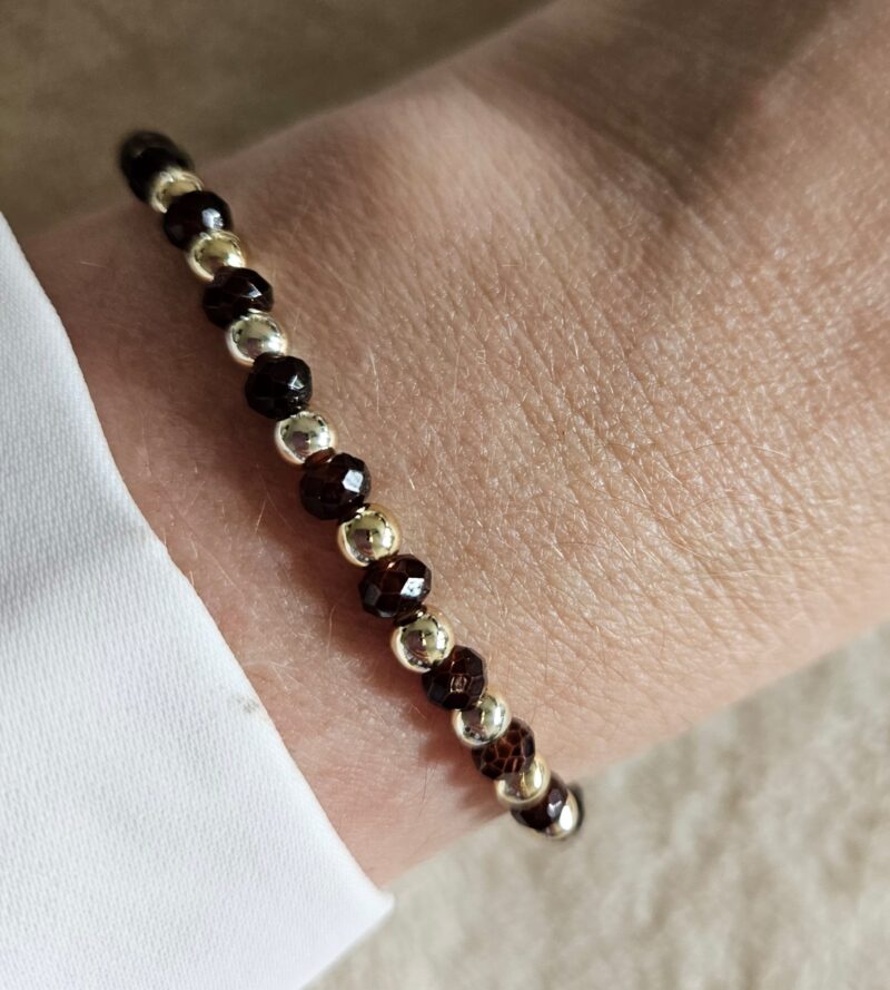 BROWN  Sparkling ARMBAND  4MM 14kt