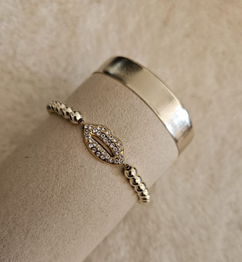LIPS  ARMBAND sparkling 5MM 14kt