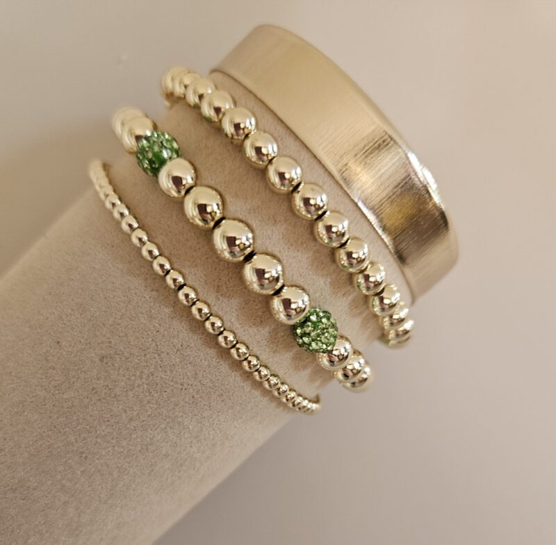 Sparkling gold Set 3 delig    PARTYSET GREEN  14kt sparkling