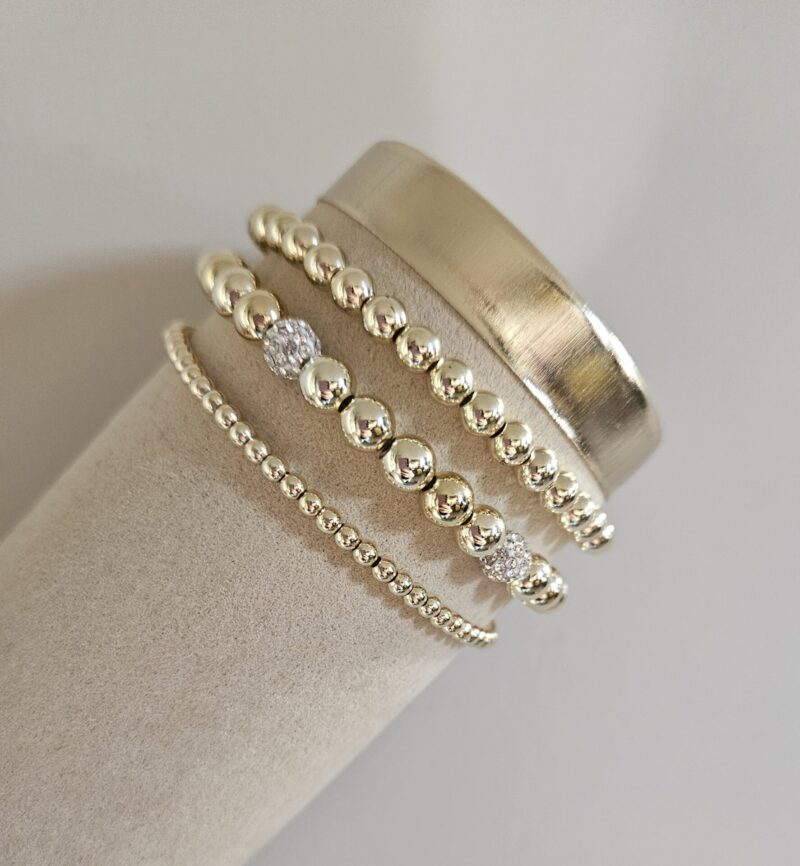 Sparkling gold Set 3 delig    PARTYSET  14kt sparkling