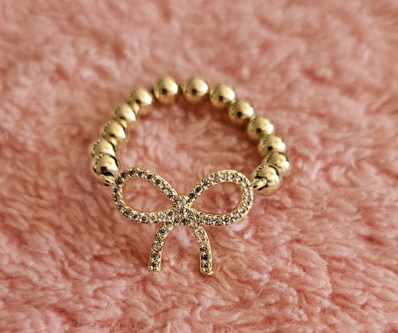 RING STRIK  4MM 14KT GOLDFILLED LUXERY