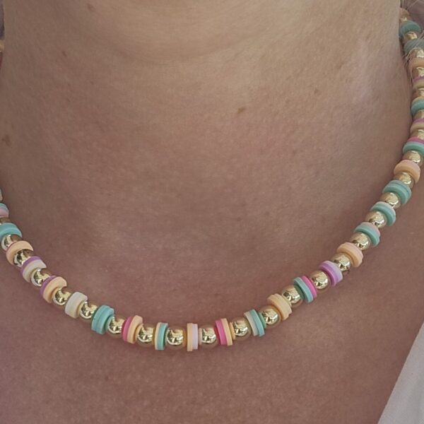 RAINBOW SUMMER Ketting Sparkling  6mm PASTEL