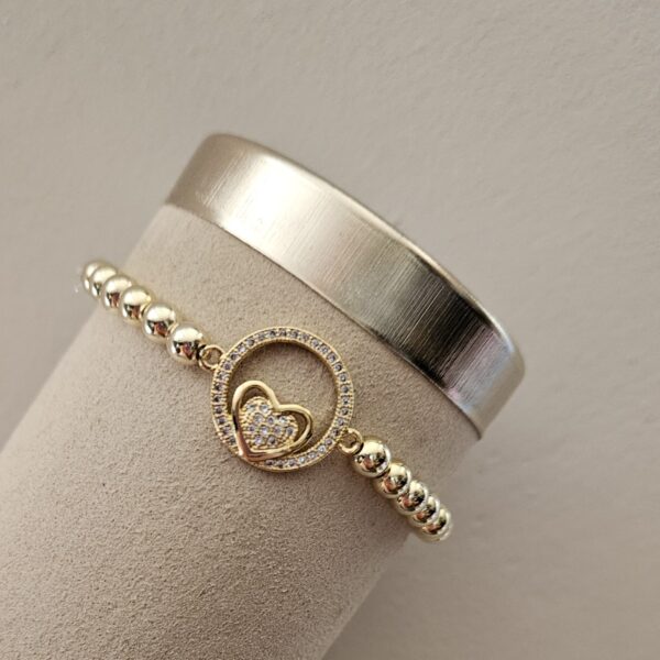 sparkling armband 5MM 14kt hartstrass