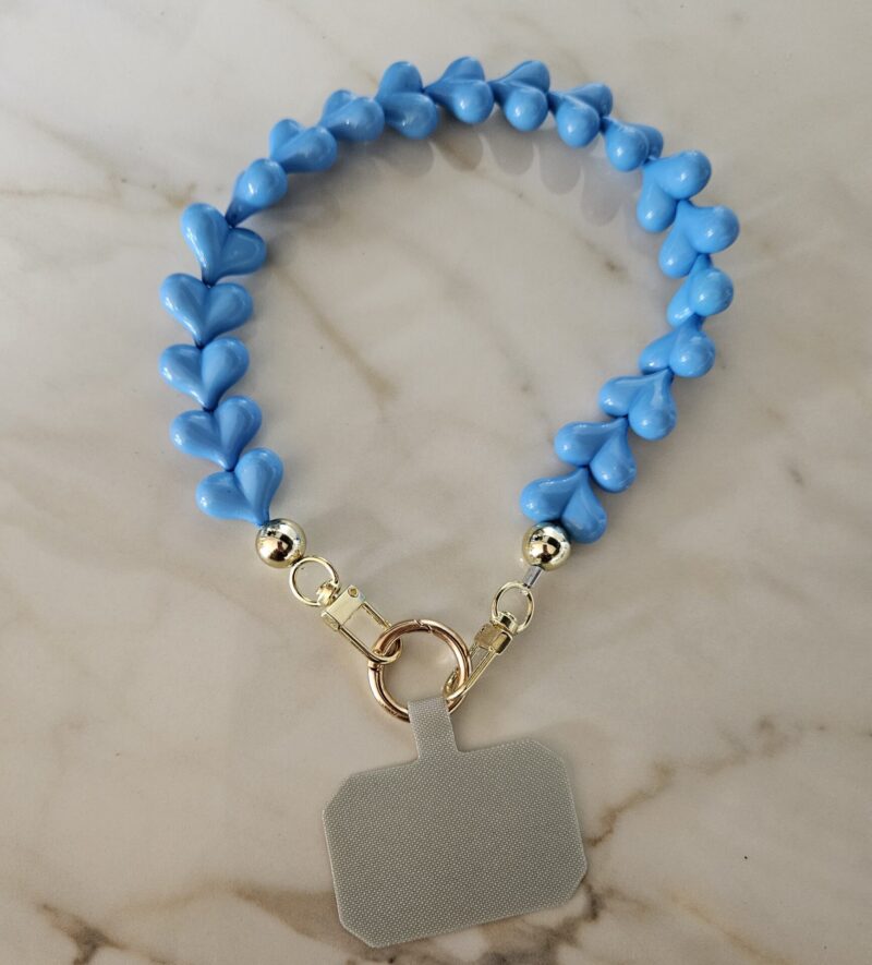 TELEFOONKOORD BLAUW KORT