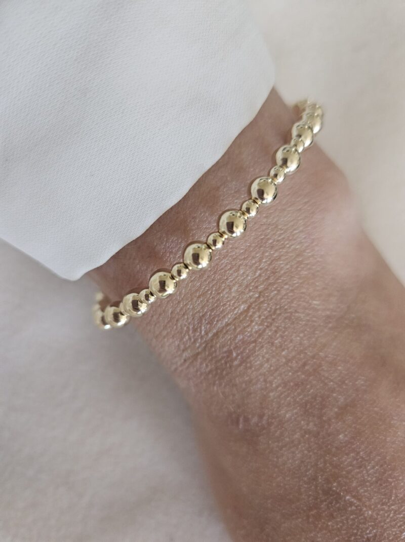 GOLD FILLED 14KT  LUXURY 5/3MM ARMBAND