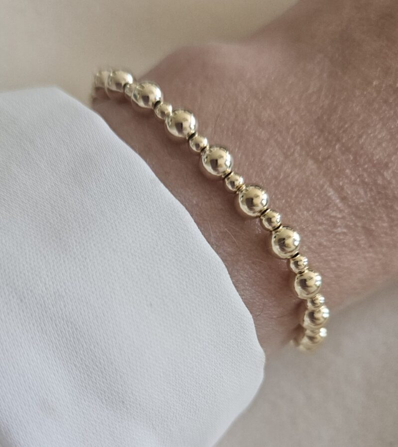 GOLD FILLED 14KT  LUXURY 5/3MM ARMBAND