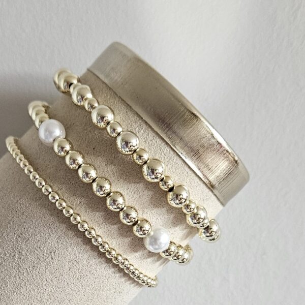 Sparkling gold Zomer Set 3 delig  14kt sparkling set parel