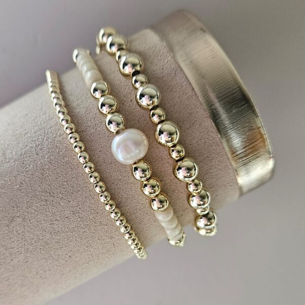 Sparkling gold Zomer Set 3 delig  14kt sparkling set beige