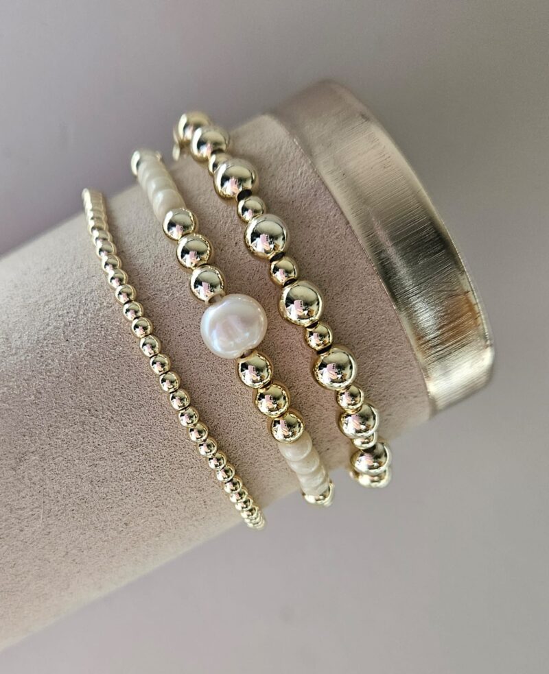 Sparkling gold Zomer Set 3 delig  14kt sparkling set beige