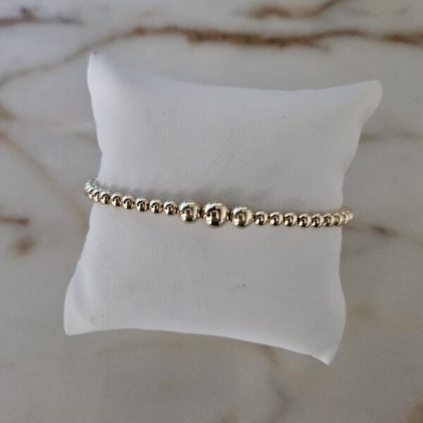 GOLD FILLED 14KT  LUXURY 4/6/7 MM ARMBAND