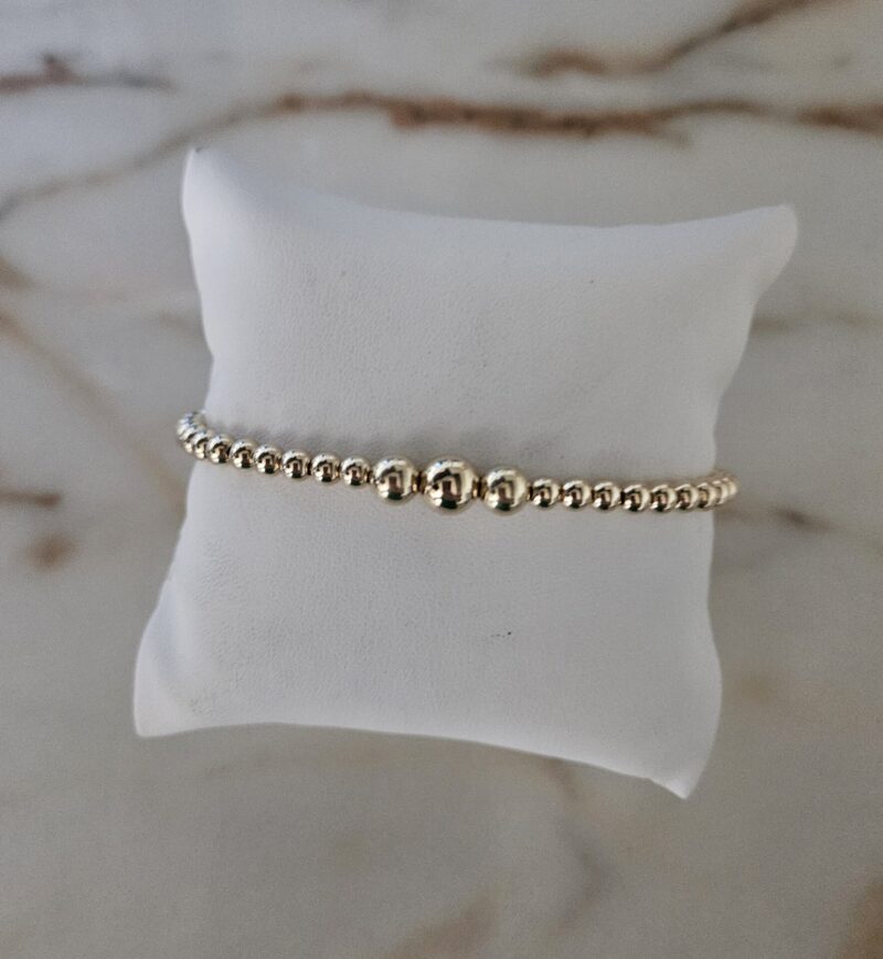 GOLD FILLED 14KT  LUXURY 4/6/7 MM ARMBAND
