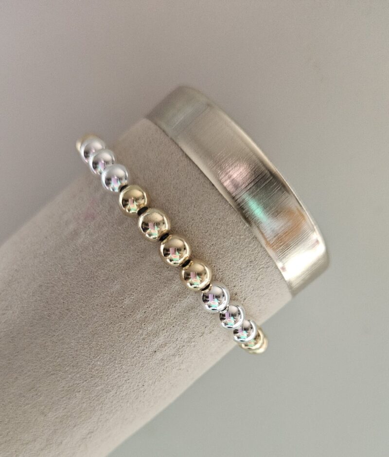 Armband lovly BASIC (goldfilled/zilver) 6MM