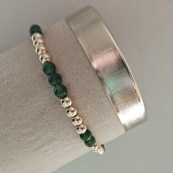 GOLD FILLED 14KT  LUXURY 4/ MM ARMBAND