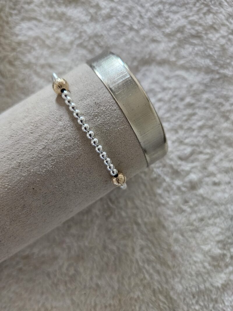 GOLD FILLED 14KT  MET ZILVER  LOVLY   BLESS 3/5MM