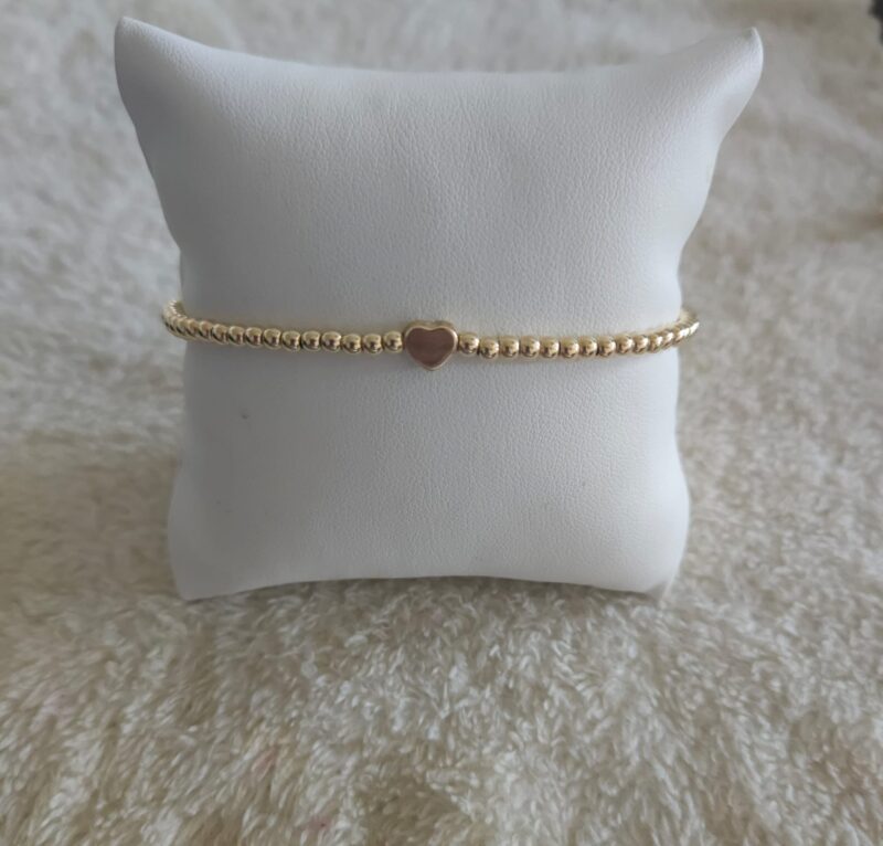 GOLD FILLED 14KT  LUXURY HART ARMBAND 3MM HARTJE 6MM