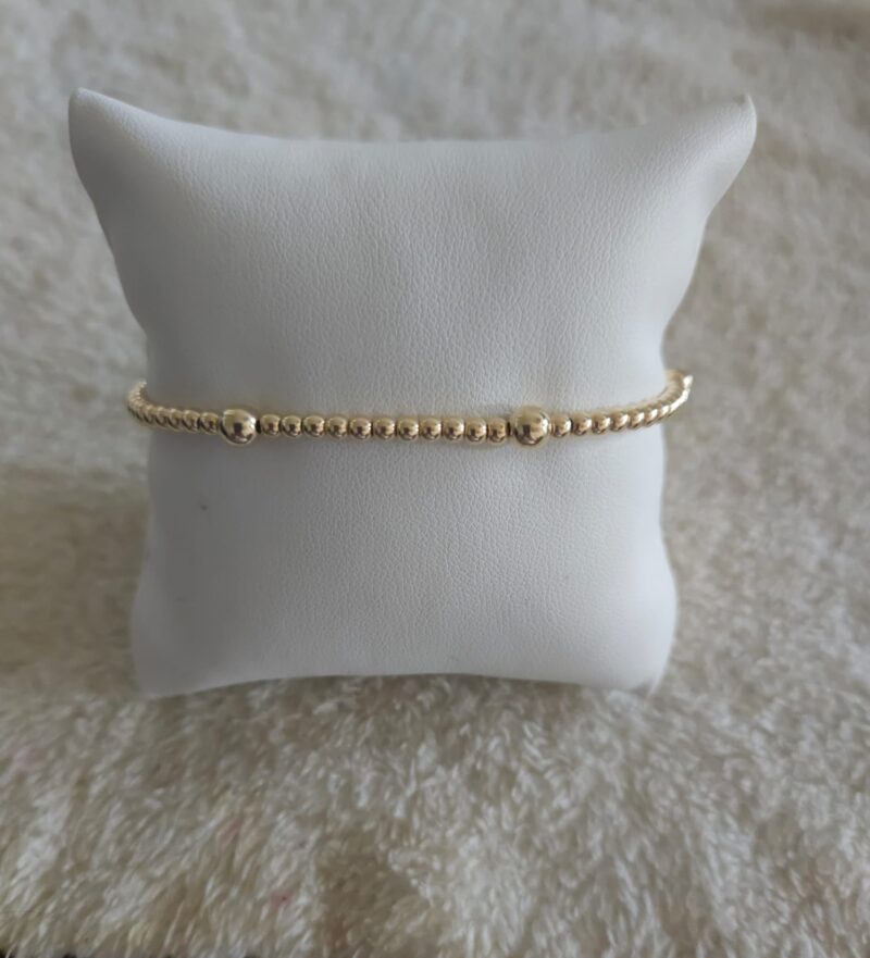 GOLD FILLED 14KT  LUXURY HART ARMBAND 3MM 5MM