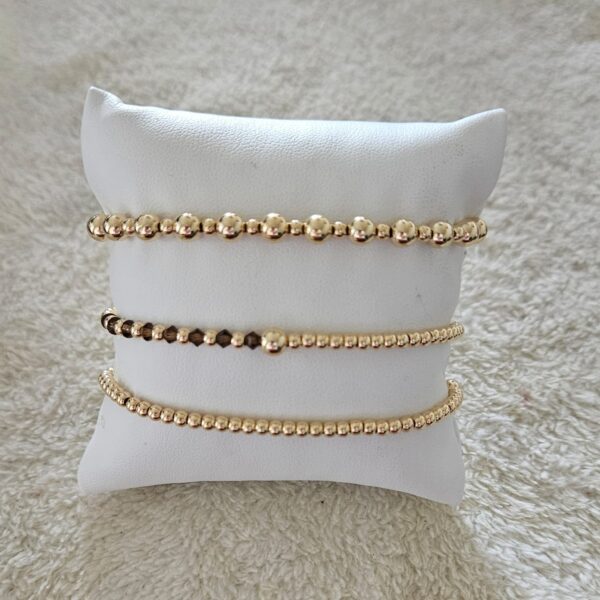 GOLD FILLED 14KT  LUXURY SET 3DELIG BRUIN