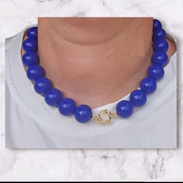 FUN-COLLECTIE KOBALTBLAUW 16MM KETTING