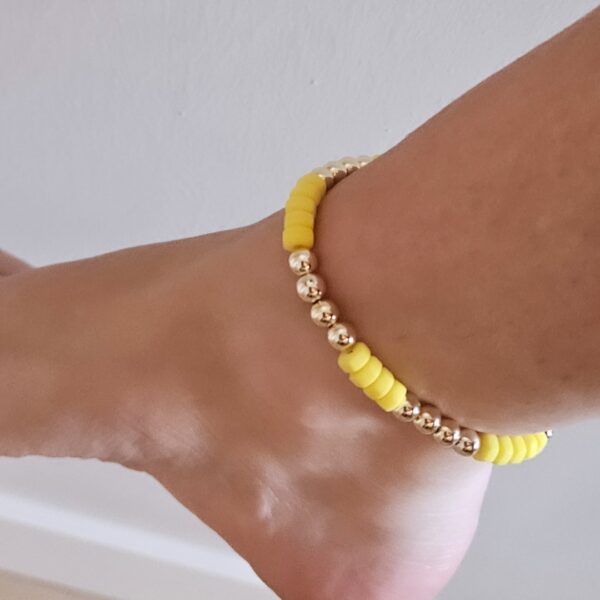 Enkelband 6mm sparkling YELLO