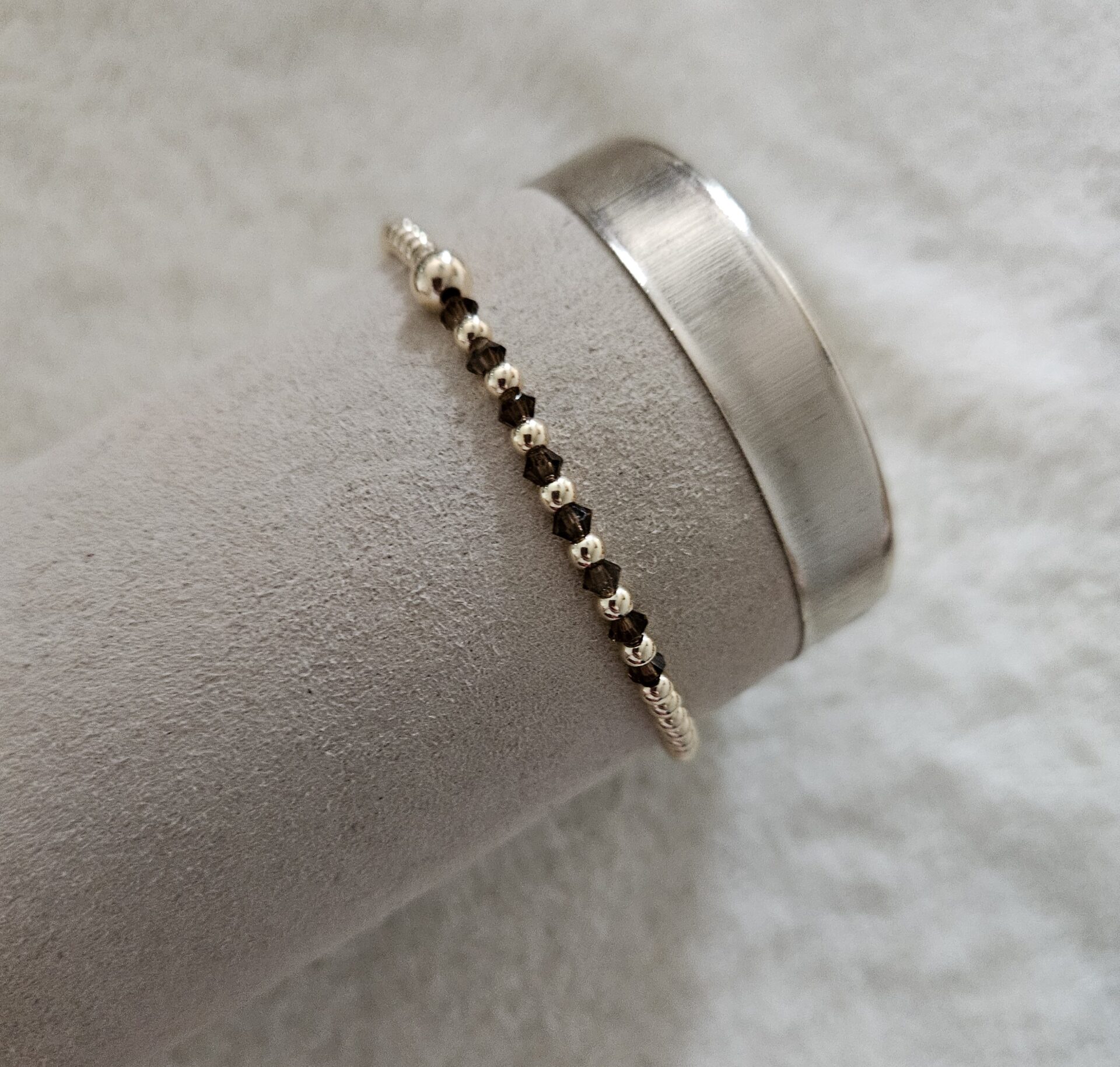 GOLD FILLED 14KT  LUXURY 3 mm bruin