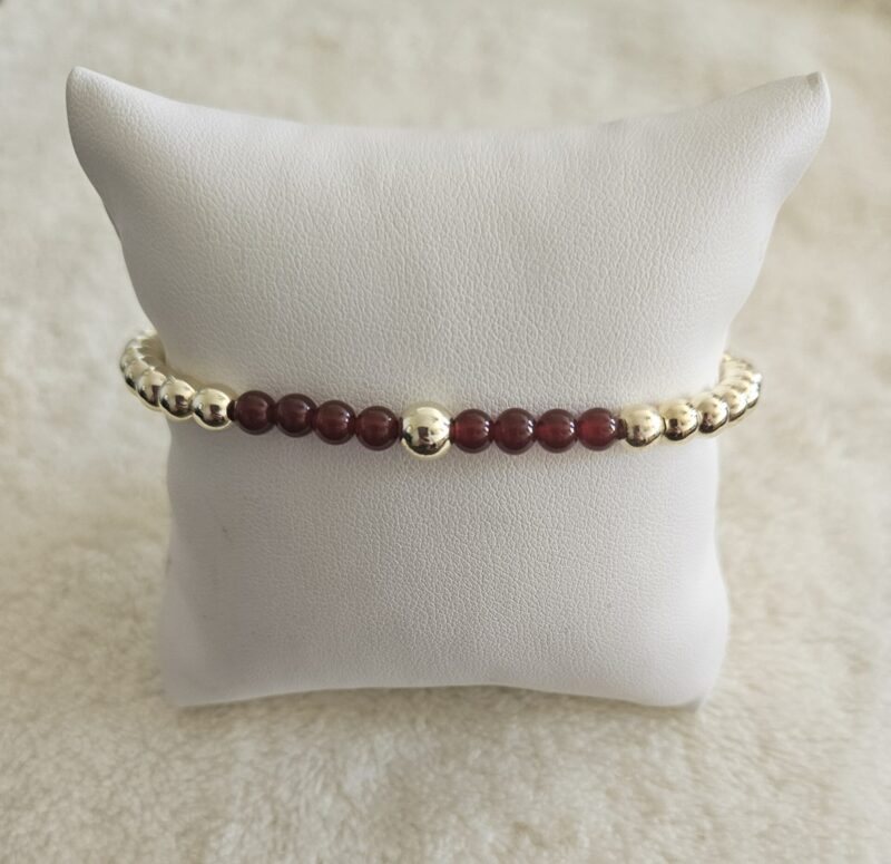 BORDEAUX ARMBAND  sparkling 5MM 14kt - Afbeelding 2