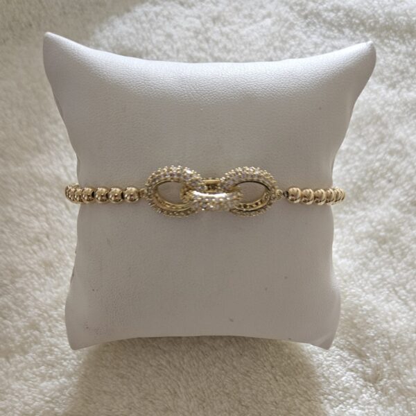 pre-order  GOLD FILLED 14KT  LUXURY 4MM LILLY ARMBAND