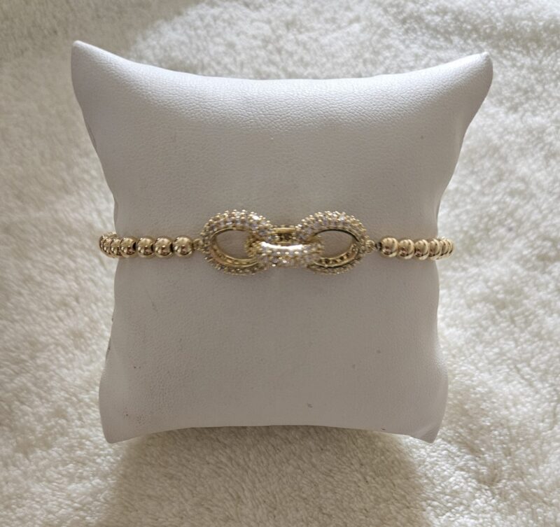 pre-order  GOLD FILLED 14KT  LUXURY 4MM LILLY ARMBAND