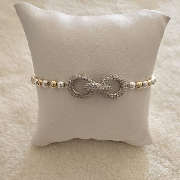 Armband lovly Lilly (goldfilled/zilver)  4mm