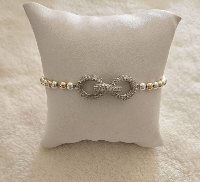 Armband lovly Lilly (goldfilled/zilver)  4mm