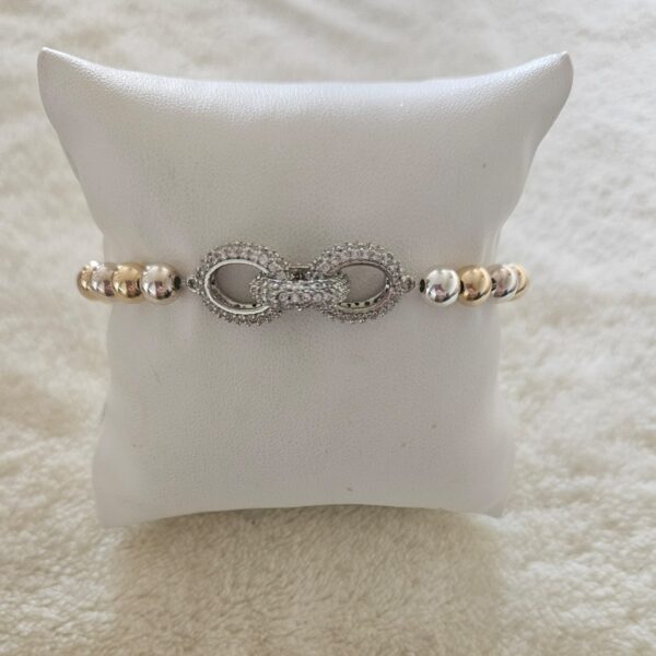Armband lovly Lilly (goldfilled/zilver)  6mm