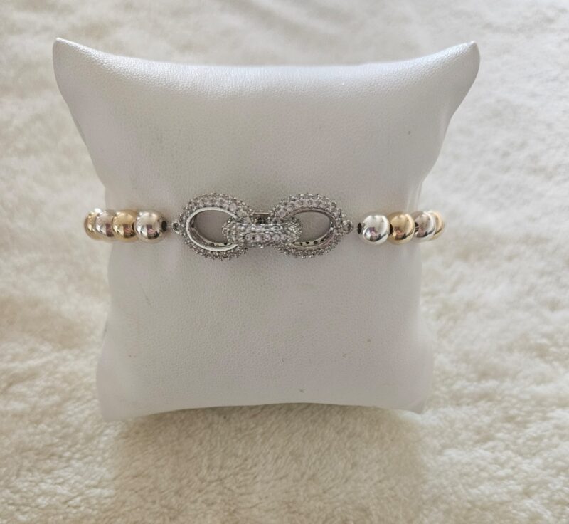 Armband lovly Lilly (goldfilled/zilver)  6mm