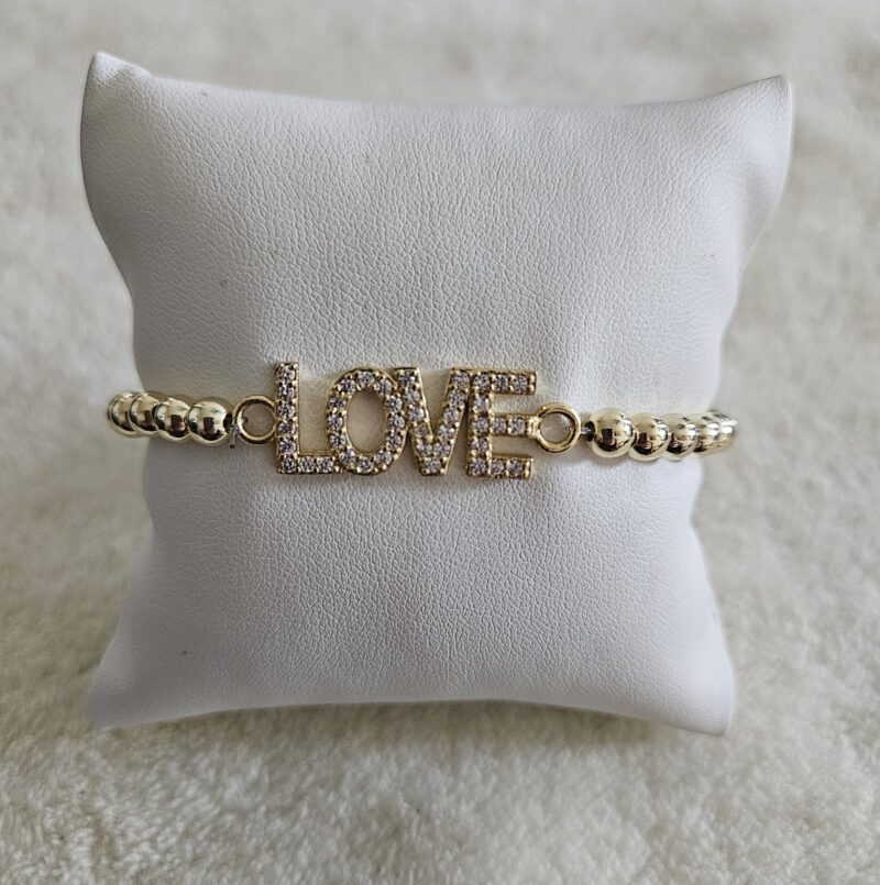Love ARMBAND  strass   sparkling 5MM 14kt