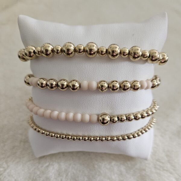 Fun Collectie Gold Set 4 Delig 14kt beige