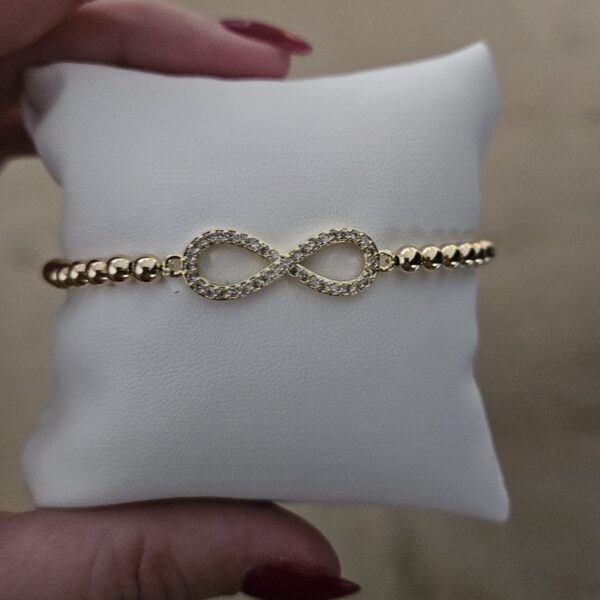 Gold Filled14KT  Luxury 4MM Iny Strass Armband