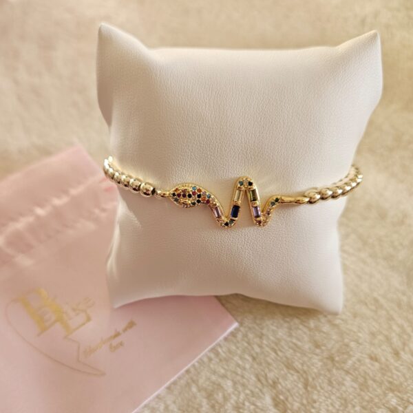 Armband Snake Sparkling 4MM 14kt