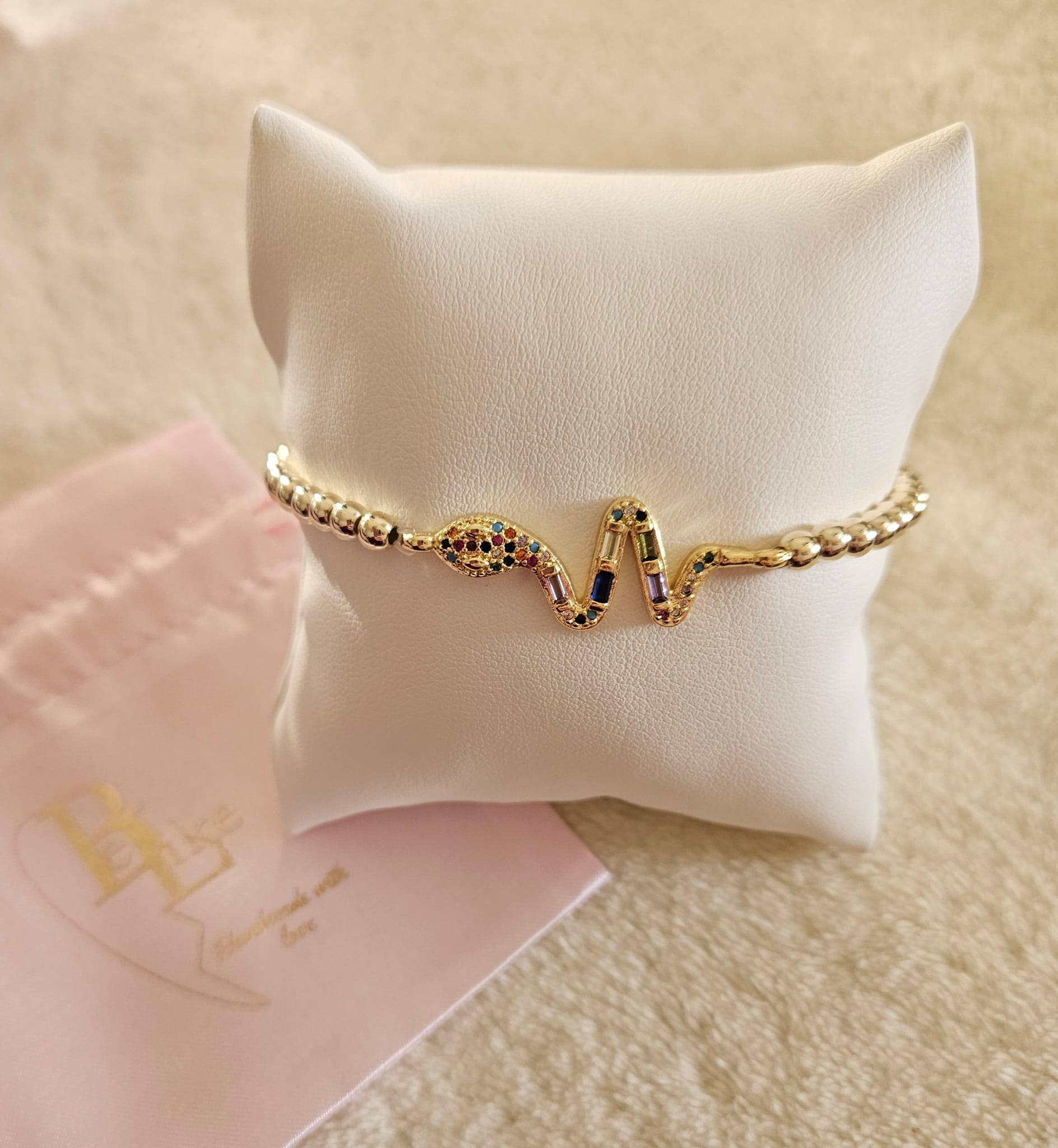 Armband Snake Sparkling 4MM 14kt