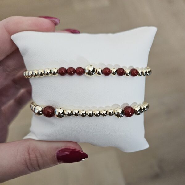 Sparkling Set 2 delig agaat rood