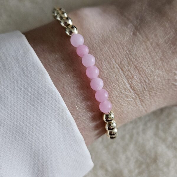 Sweet pink   ARMBAND sparkling 5mm   sparkling 14kt