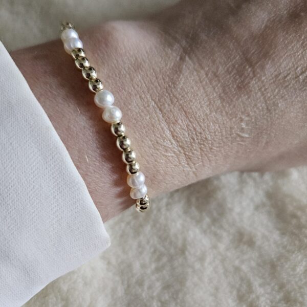 Armband sweet parel Sparkling 4MM 14kt
